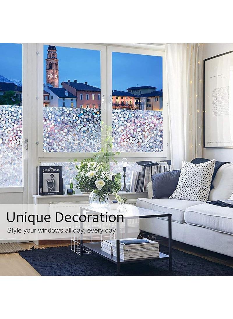 Y&D Window Film Decorative Privacy No Glue Glass Sticker For Door Home House Ofiice Heat Control Anti UV 120 x 200 cm  - Image 5