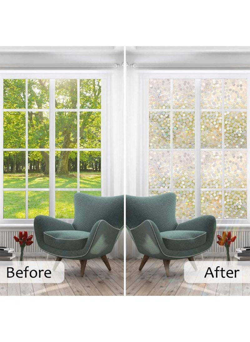 Y&D Window Film Decorative Privacy No Glue Glass Sticker For Door Home House Ofiice Heat Control Anti UV 120 x 200 cm  - Image 4