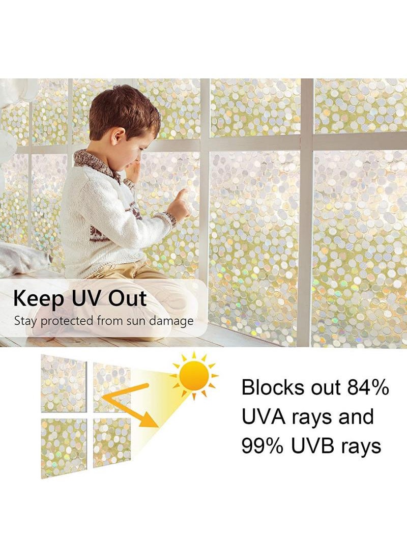 Y&D Window Film Decorative Privacy No Glue Glass Sticker For Door Home House Ofiice Heat Control Anti UV 120 x 200 cm  - Image 3