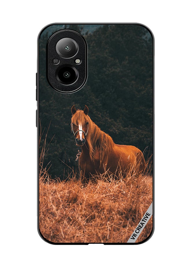 VR CREATIVE Protective Case Cover For Realme C67 4G Royal Horse Design Multicolour - Image 1