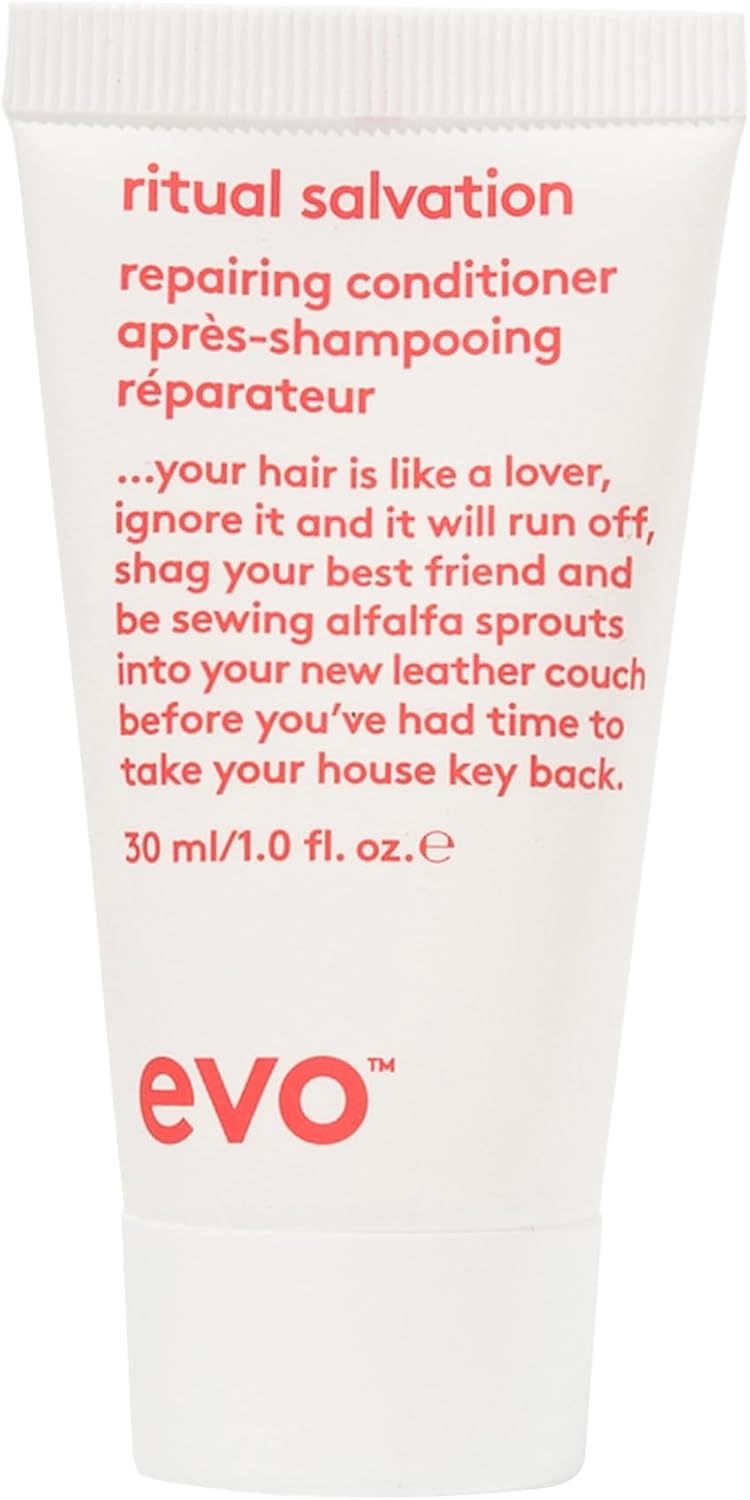 Evo Ritual Salvation Repairing Hair Conditioner  Protein Treatment for Damaged & Brittle Hair Helps Reduce Breakage & Protects Colour  Travel Size  30ml / 11floz - Image 1