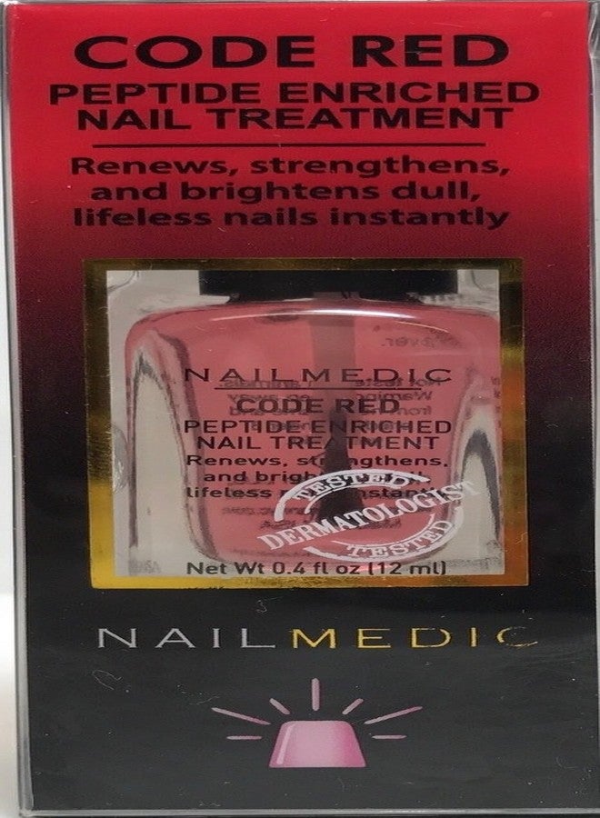 Pretty Woman NAIL MEDIC Code Red Peptide Enriched Nail Polish VEGAN - Image 1