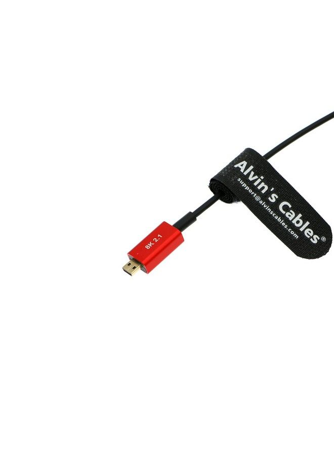 Alvin's Cables كابل HDMI 2.1 بدقة 8K ميكرو HDMI إلى HDMI فائق النحافة 48Gbps عالي السرعة لتسجيل Atomos Ninja V 4K60P لكاميرات Canon R5C; R5; R6 وكاميرات Sony A7R A7 IV بطول 45 سم 18 بوصة - Image 5
