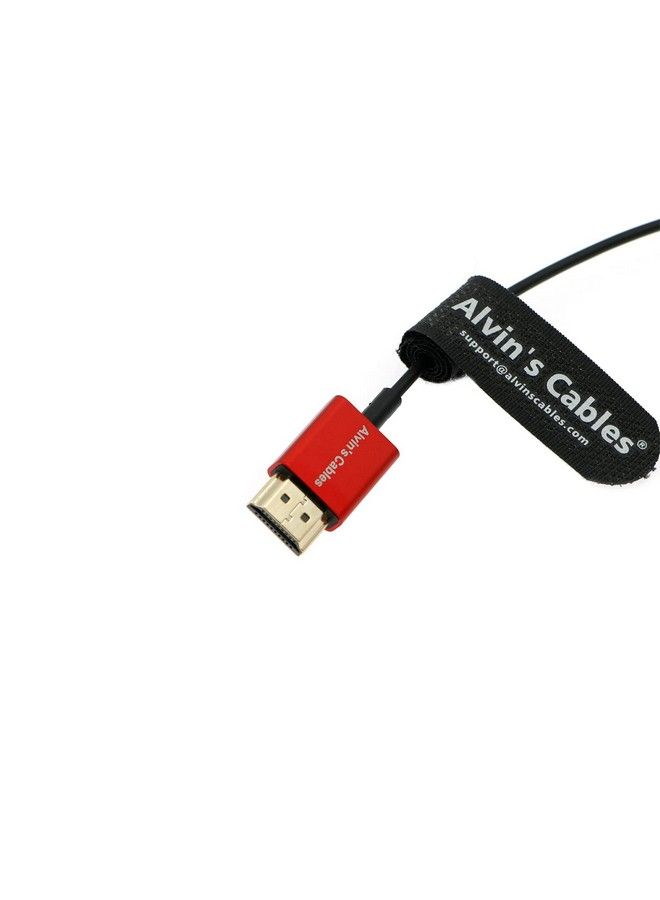 Alvin's Cables كابل HDMI 2.1 بدقة 8K ميكرو HDMI إلى HDMI فائق النحافة 48Gbps عالي السرعة لتسجيل Atomos Ninja V 4K60P لكاميرات Canon R5C; R5; R6 وكاميرات Sony A7R A7 IV بطول 45 سم 18 بوصة - Image 4