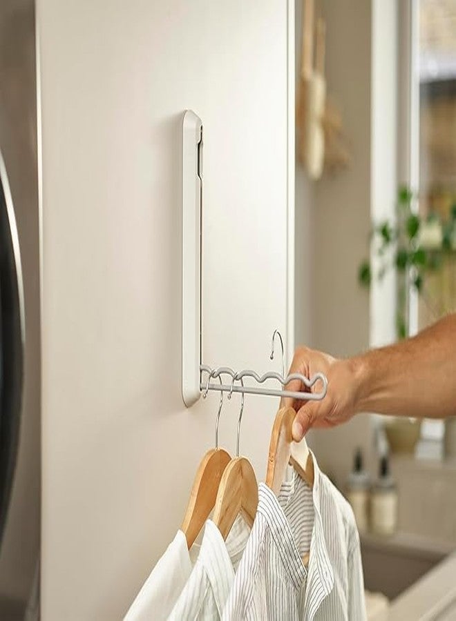 ERITIN Clothes Foldable Drying Rack with 5 Hangers Ideal for Shirts Towels & Delicates Indoor & Outdoor Use - Image 2