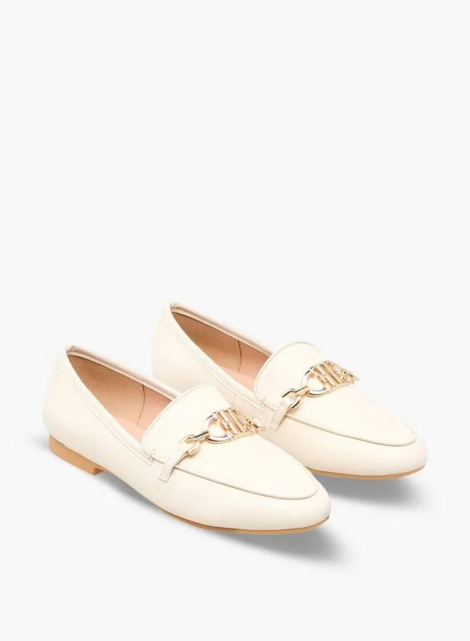 ايل Women Logo Accent Slip-On Loafers