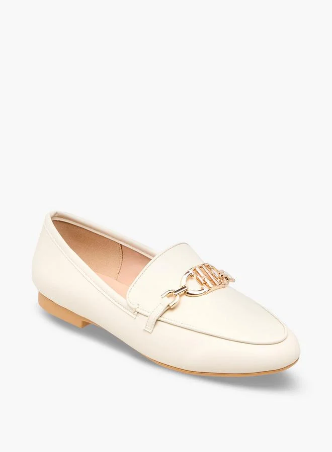 ايل Women Logo Accent Slip-On Loafers