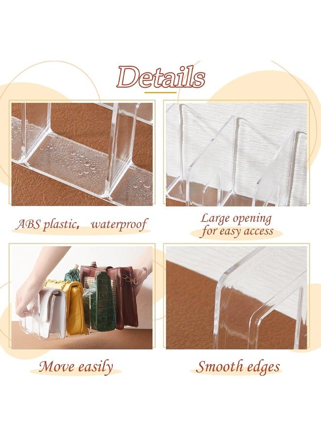 Hihonor 1PCS Clear Handbag Organizer, Plastic, Cabinet and Bookshelf Organizer for Shirt, Sweater and Books, Plastic Separator for Kitchen, Bedroom, Garage( 26*12*10.5CM) - Image 5
