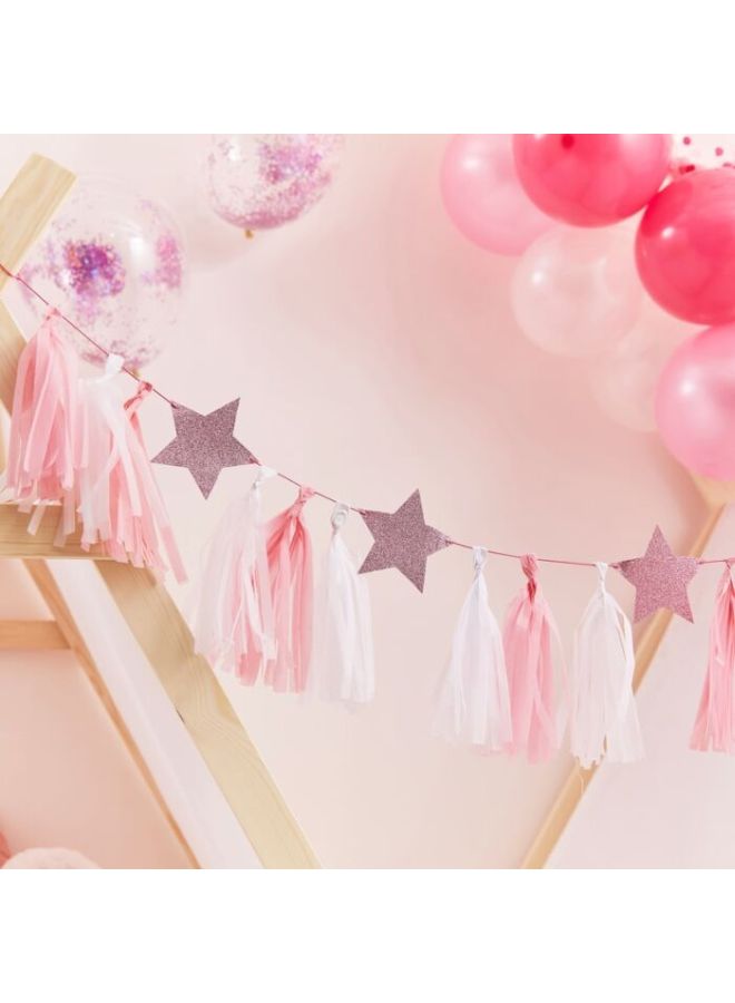 NIBEMINENT Glitter Stars Tassel Confetti 2meter - Image 2