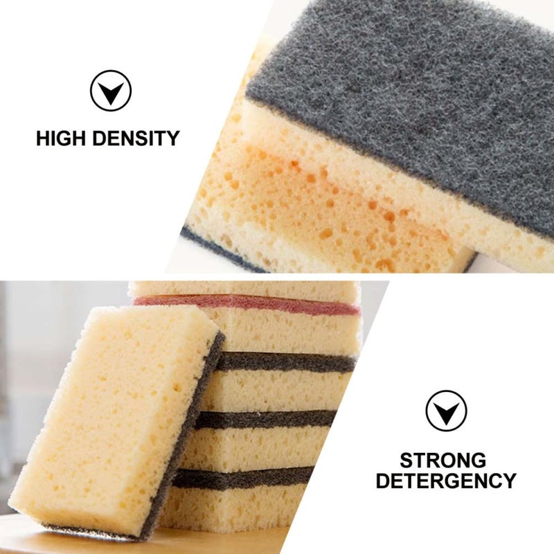 10pcs High Density Double Sided Kitchen Scrub Sponges for Dishwashing and Cleaning - Image 5