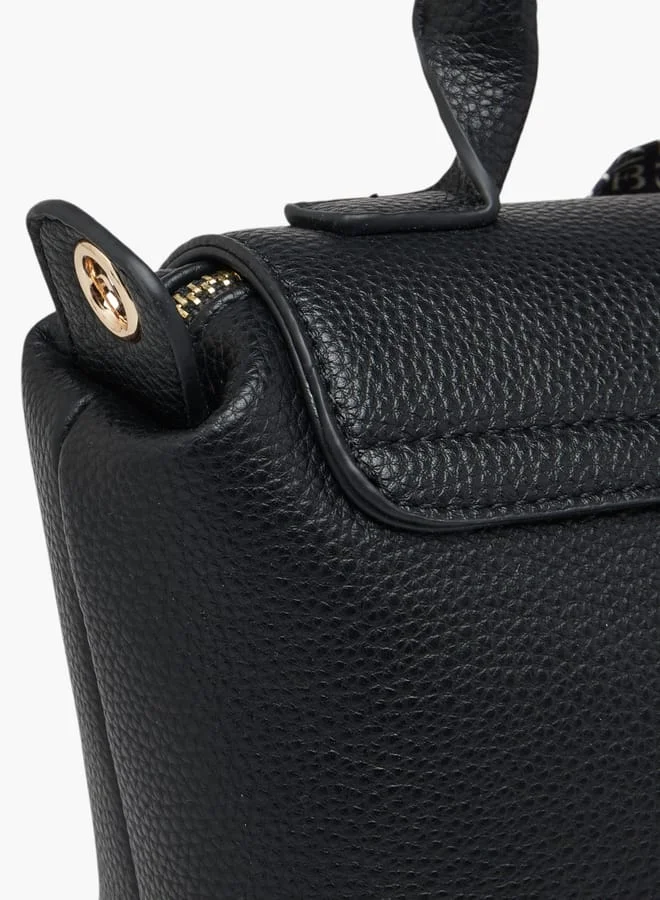 فلورا بيلا من شو إكسبرس Women Solid Crossbody Bag with Top Handle and Scarf Detail