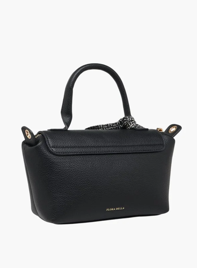 فلورا بيلا من شو إكسبرس Women Solid Crossbody Bag with Top Handle and Scarf Detail