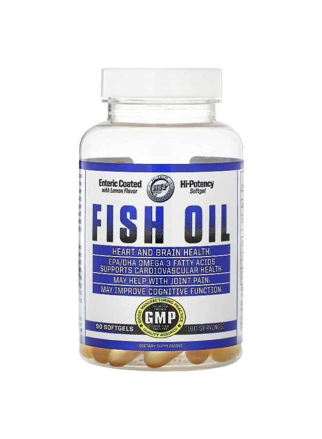 Hi Tech Pharmaceuticals, Fish Oil, Lemon, 690 mg, 90 Softgels (Packaging may vary) - Image 1