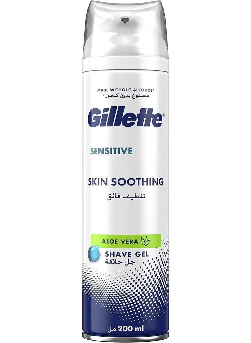جيليت جل حلاقة مهدئ للبشرة الحساسة 200 مل