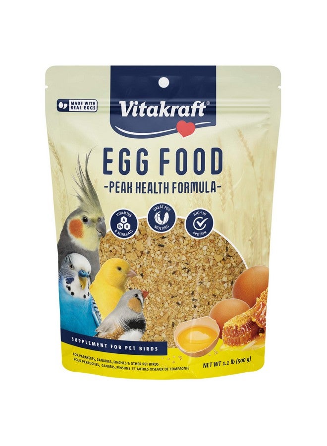 فيتاكرافت طعام البيض فيتاسمارت للطيور - مكمل يومي للببغاوات والبراكيت والكوكتيل والكناري - مكمل كالسيوم للطيور 1.1 رطل (عبوة واحدة) - Image 1