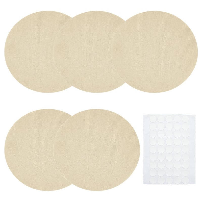 PH PandaHall 5pcs Lamp Shade Diffuser Fabric Lamp Shade Replacement with 50pcs Plastic Stickers Dazzling Proof Lampshades Spotlight Lamps Covers for Pendants Photography Light Downlight 6.3 Inch - Image 1