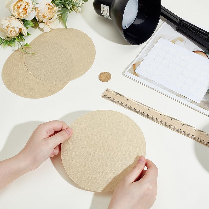 PH PandaHall 5pcs Lamp Shade Diffuser Fabric Lamp Shade Replacement with 50pcs Plastic Stickers Dazzling Proof Lampshades Spotlight Lamps Covers for Pendants Photography Light Downlight 6.3 Inch - Image 3