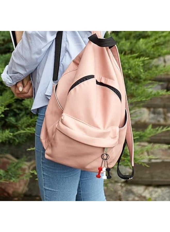 SYOSI Dumbbell Keychain, Gym Fitness Key Chain Pendant Charm for Handbag, Purse or Backpack, Key Chain Gift Set for Men and Women Fitness Enthusiasts, Workout Motivational Accessory (4 Pack, 4 Colors) - Image 4