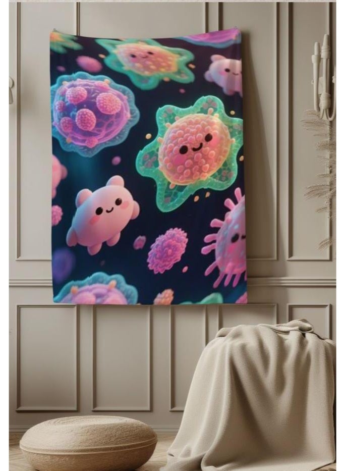 general Baby and children's cartoon flannel thin blanket (warm and comfortable, suitable for sleep, game use) 70cm*100cm - Image 3