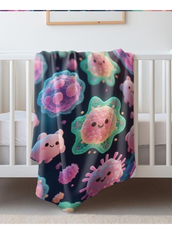 general Baby and children's cartoon flannel thin blanket (warm and comfortable, suitable for sleep, game use) 70cm*100cm - Image 4