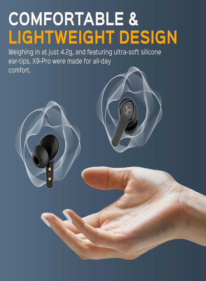 TREBLAB X9 Pro - Hybrid Active Noise Cancelling Earbuds, High-Precision Sound, 6 AI Mics for Calls, IPX6 Waterproof, 50H Playtime, Comfortable for Sports, Work, Travel. Wireless Earbuds Bluetooth 5.3 - Image 4
