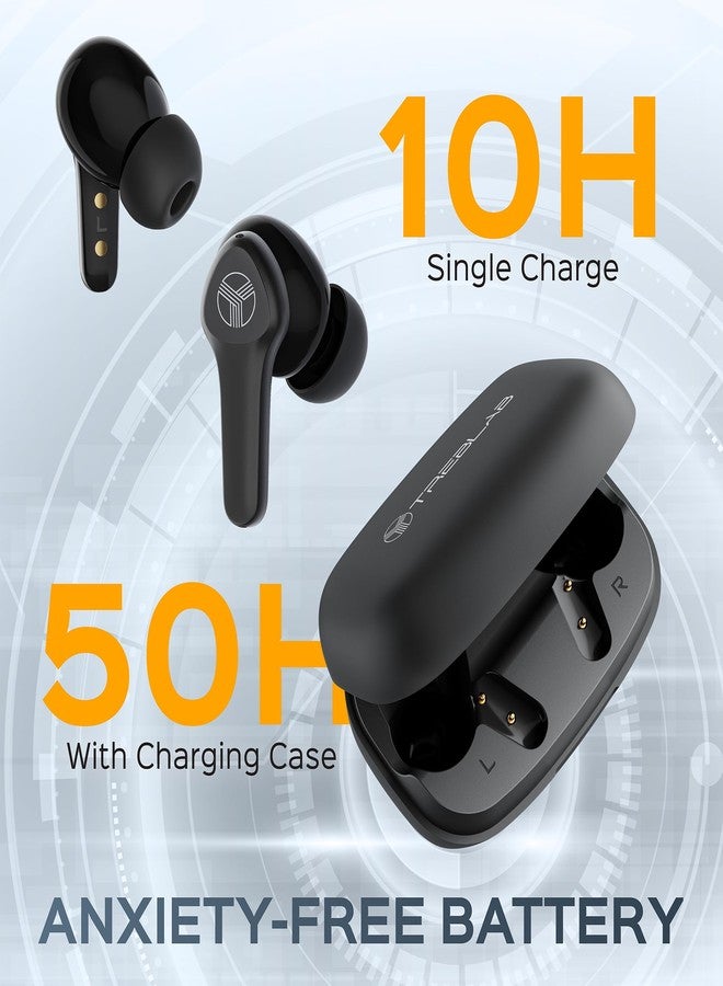 TREBLAB X9 Pro - Hybrid Active Noise Cancelling Earbuds, High-Precision Sound, 6 AI Mics for Calls, IPX6 Waterproof, 50H Playtime, Comfortable for Sports, Work, Travel. Wireless Earbuds Bluetooth 5.3 - Image 5
