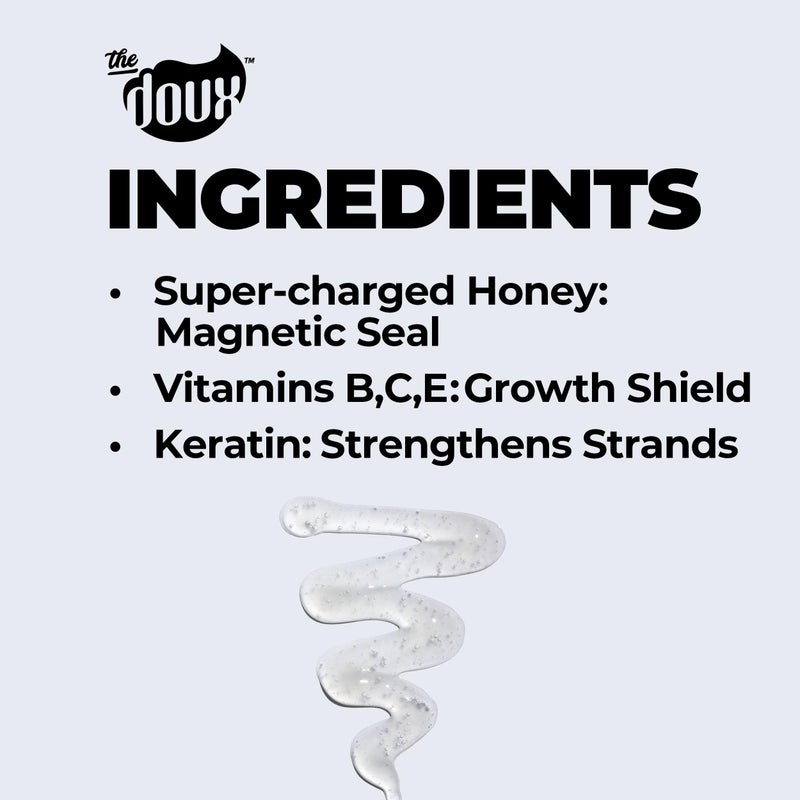 The Doux Get Honey Hair & Scalp Serum for Curly and Natural Hair â€“ Anti-Itch Treatment with Honey â€“ Lightweight Hair Oil for Dry Scalp, Frizz Control, Split Ends & Breakage Protection - Image 3