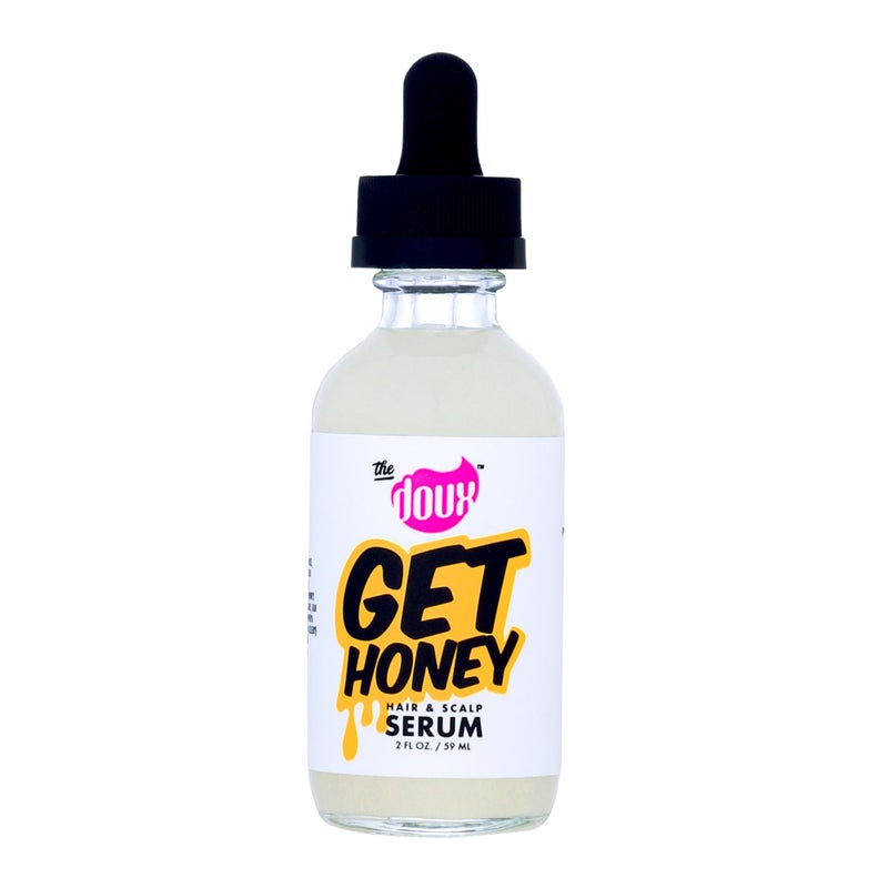 The Doux Get Honey Hair & Scalp Serum for Curly and Natural Hair â€“ Anti-Itch Treatment with Honey â€“ Lightweight Hair Oil for Dry Scalp, Frizz Control, Split Ends & Breakage Protection - Image 1