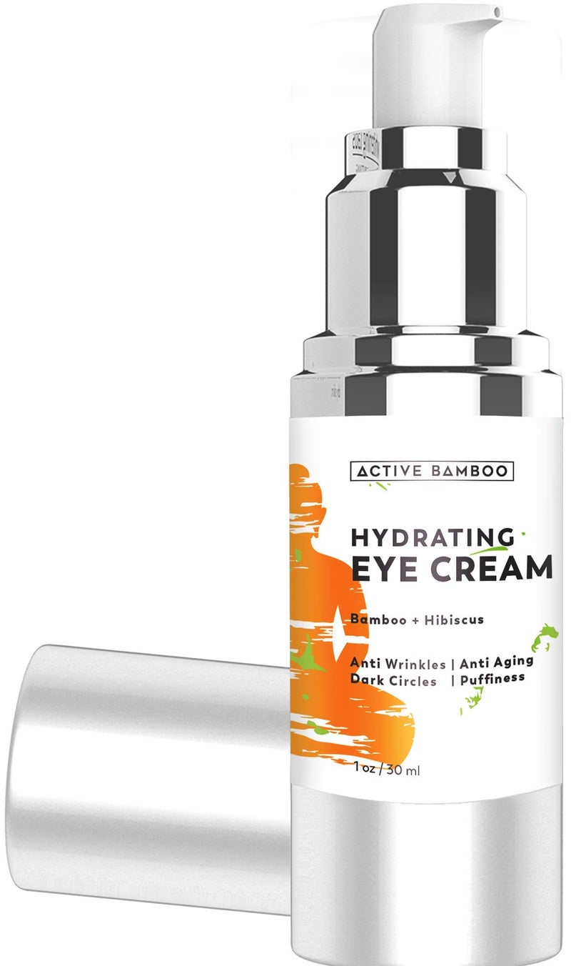 Active Bamboo Anti Aging Eye Cream Dark Circles Wrinkles Eye Bags Fine Lines Puffiness. Best Anti Aging Eye Cream Moisturizer for Wrinkles, Crows feet, Puffy Eyes. - Image 2