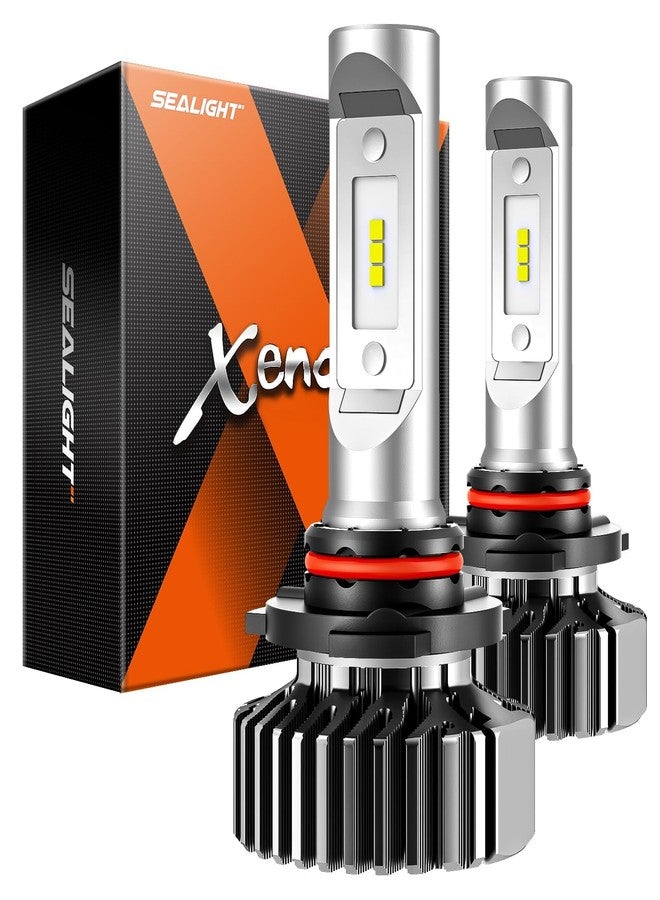 الختم مصابيح SEALIGHT 9006 HB4، بقوة 33000 لومن، سطوع فائق بنسبة 900%، حجم مطابق لمصابيح الهالوجين، عمر افتراضي يصل إلى 60000 ساعة، درجة حرارة اللون 6500 كلفن، سهلة التركيب والتشغيل، مصابيح ضباب متوافقة مع نظام Canbus، عبوة من قطعتين - Image 1