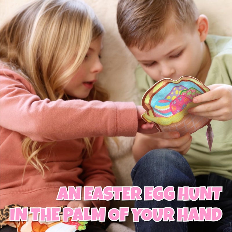 Vango BIZYBOO Easter Egg Busy Bag Scavenger Hunt - Hidden Object Search Sensory Matching Game for Kids 2 and Up (Green) - Image 3