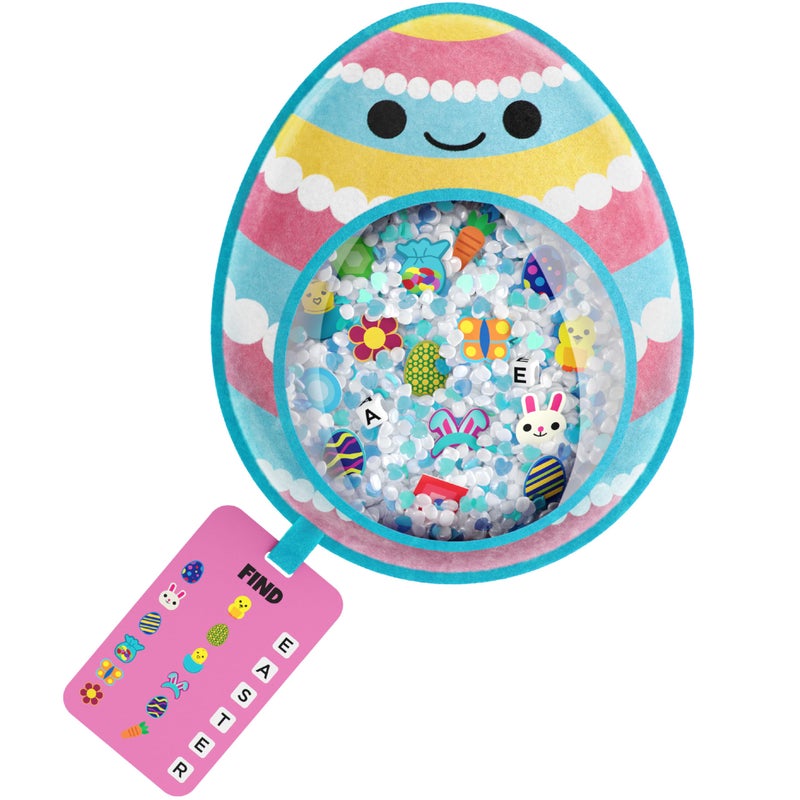 Vango BIZYBOO Easter Egg Busy Bag Scavenger Hunt - Hidden Object Search Sensory Matching Game for Kids 2 and Up (Green) - Image 1