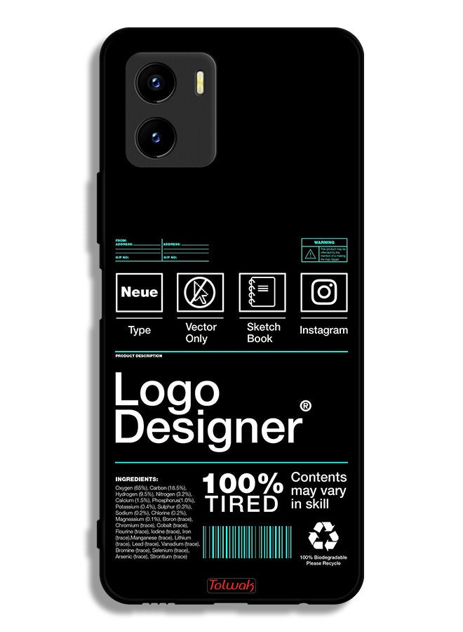Tolwak Vivo Y15s Protective Case Cover Logo Designer Sticker - Image 2