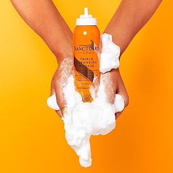 Sanctuary Spa Foaming Face Wash Triple Cleansing Mousse 3 in 1 Cleanser and Exfoliator 150 ml - Image 4