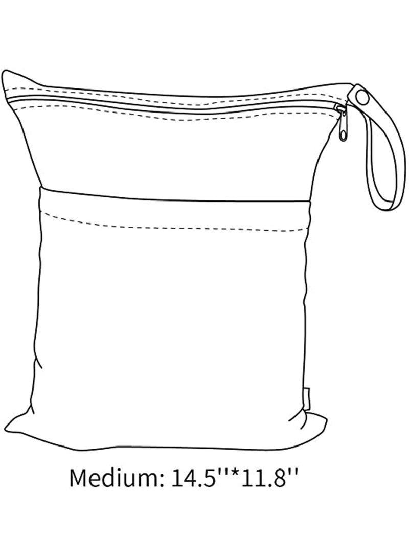 Waterproof Wet Dry Diaper Bag Reusable Travel Pouch for Baby Cloth Diapers - Image 3