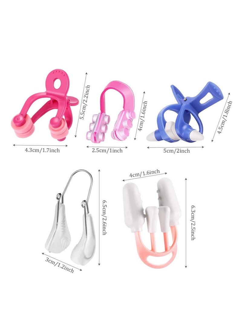 SYOSI Nose Shaper Clip Nose Up Lifting Shaping Shaper Clip Nose Shapers Silicone Clamp Clip Nose Straighteners for Natural Nose up Slimmer Lifting Shaping 5 Pieces Nose Shaper for Women  - Image 5