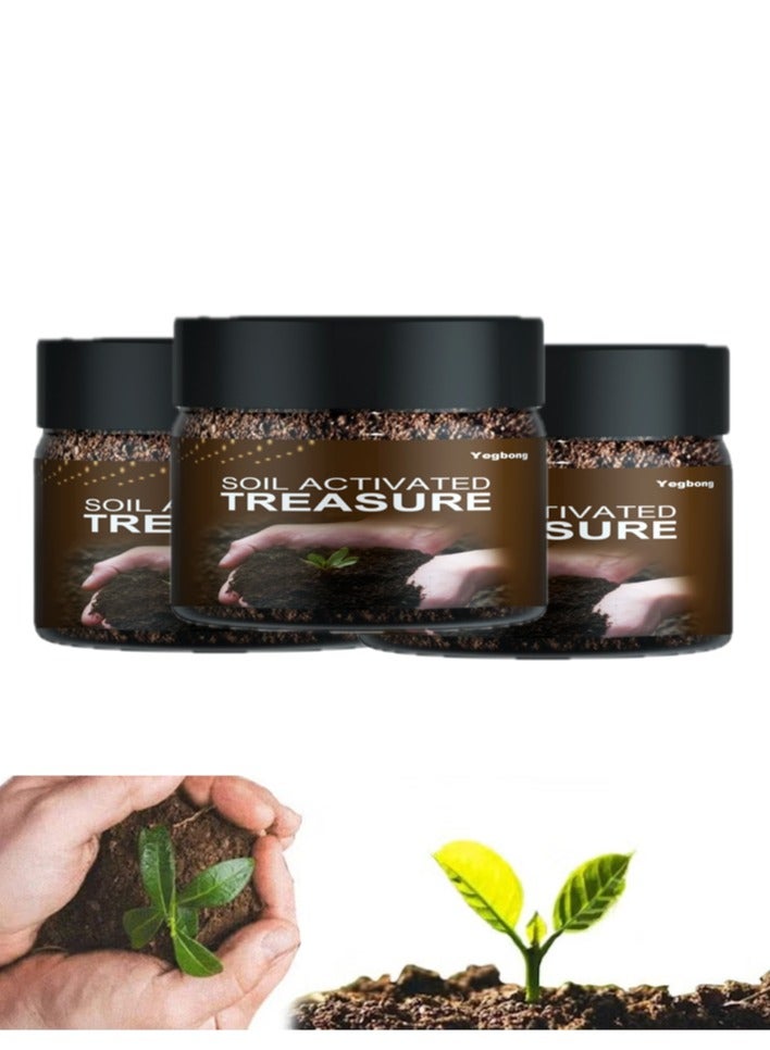 ييبونغ التربة المنشط ، مكيف العضوية ، عالية الجودة الأسمدة النباتية والزهور ، فوق حديقة السرير المنشط ، وعاء الخليط ، العشب والحديقة ( 100 جرام * 3 أقراص ) - Image 1