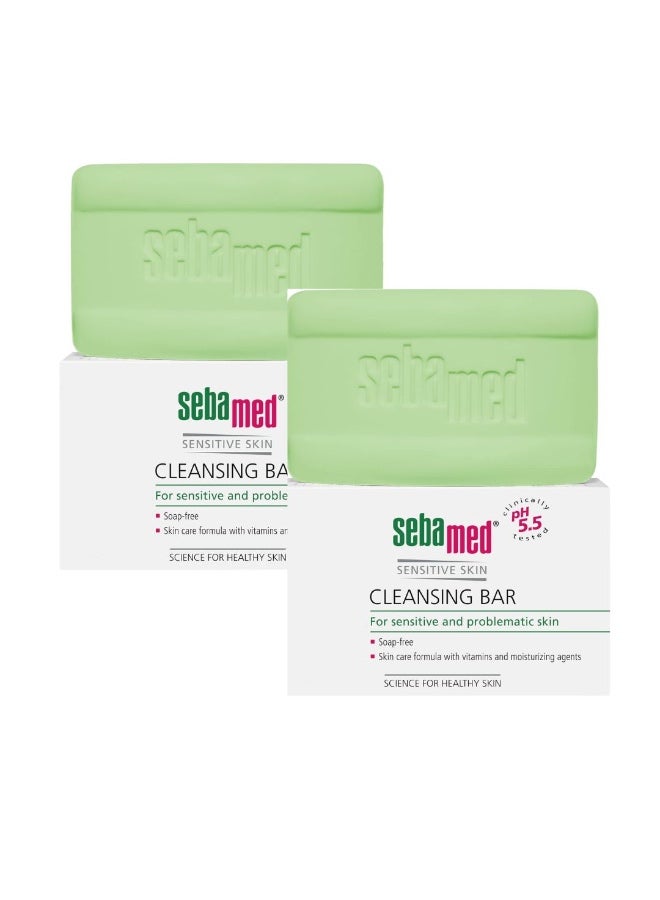 سيباميد لوح تنظيف البشرة الحساسة 2 عبوات (100 غرام لكل منهما) - لا يسبب الحساسية ويوصى به اطباء الجلدية. لا يحتوي على منظفات قد تسبب تهيج البشرة حزمة 2 - Image 1