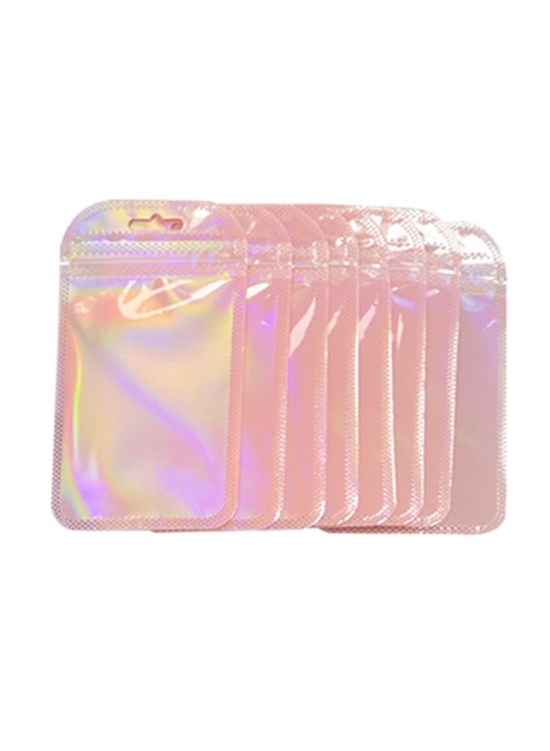 أكياس وردية متدرجة اللون قابلة للإغلاق بالضغط (7x11سم / 2.75x4.33") - تغليف بنافذة ثنائية الألوان مع زوايا دائرية آمنة | أكياس بلاستيكية سميكة بألوان الحلوى للمجوهرات والحلويات وإكسسوارات الكاواي | أكياس هدايا فاخرة لبائعي إتسي وحفلات الزفاف ومعايدات رمضان - Image 2