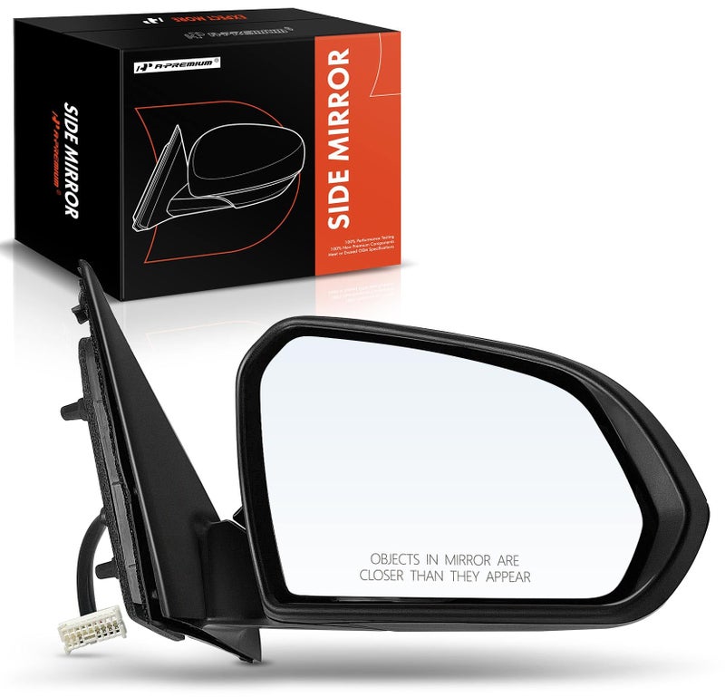 APremium Passenger Side Power Door Mirror  Compatible with Hyundai Sonata 2015 2016 2017  Heated Manual Folding Black Outside Rear View Mirror