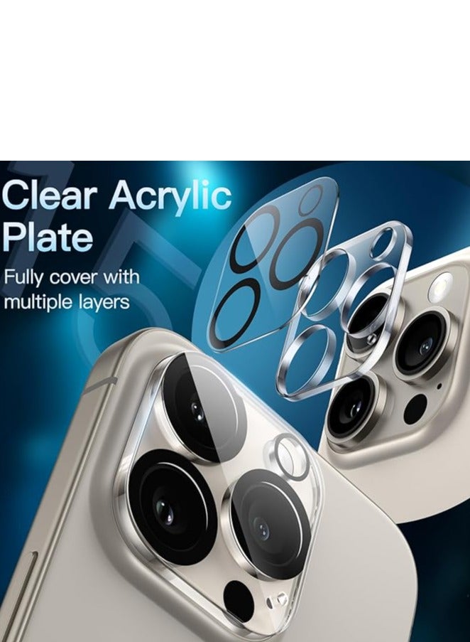 Devon iPhone 16 Pro Camera Protector Tempered Glass Sticker Lens Protection for Daily Use Outdoor Travel Gift - Image 2