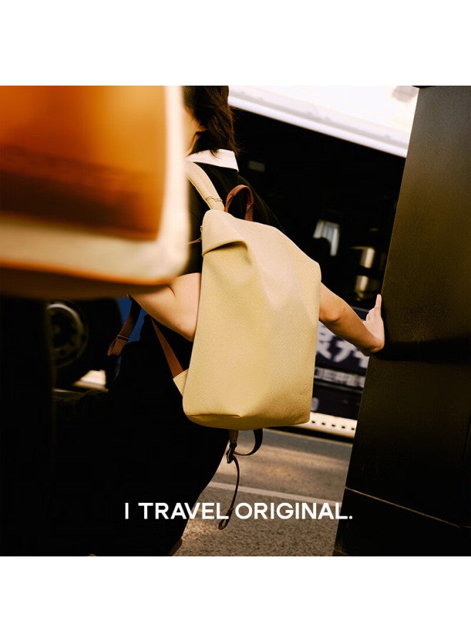 Ito Truffle2 Backpack, Business Design Laptop Bag, 12l, Rice Yellow Air Bag, Fashionable Versatile Trendy For Men And Wome - Image 2