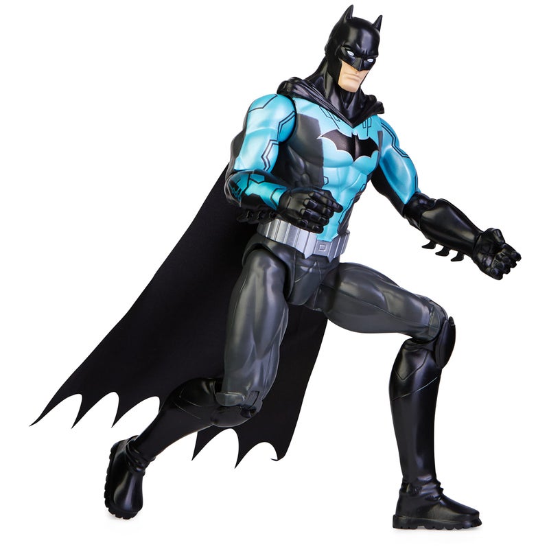 DC Comics Batman 12-inch Bat-Tech Batman Action Figure (Black/Blue Suit), Kids Toys for Boys and Girls Ages 3 and up - Image 3