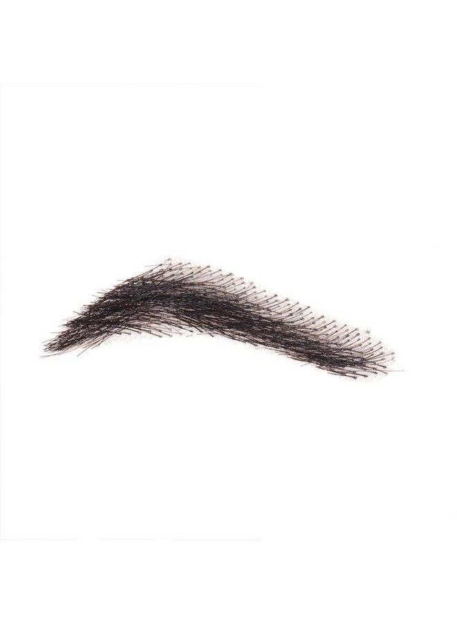 CliCling 100% Human Hair False Brows For Men And Women Reusable Lace Base Fake Eyebrows Black Color (Mma2) - Image 5