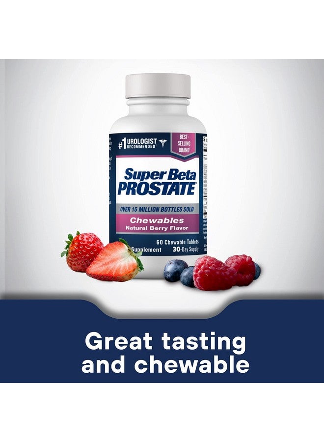 SUPER BETA PROSTATE مكمل سوبر بيتا بروستات للمساعدة في صحة البروستاتا - مكمل دعم البروستاتا لصحة الرجال (60 مضغ، 1 زجاجة) - Image 2