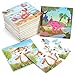 DEAYOU 24 Pack Puzzles for Kids Ages 35 16 Pieces Wooden Animals Jigsaw Puzzles Preschool Educational Learning Puzzles Toy for Boys and Girls Children Party Favors - Image 2