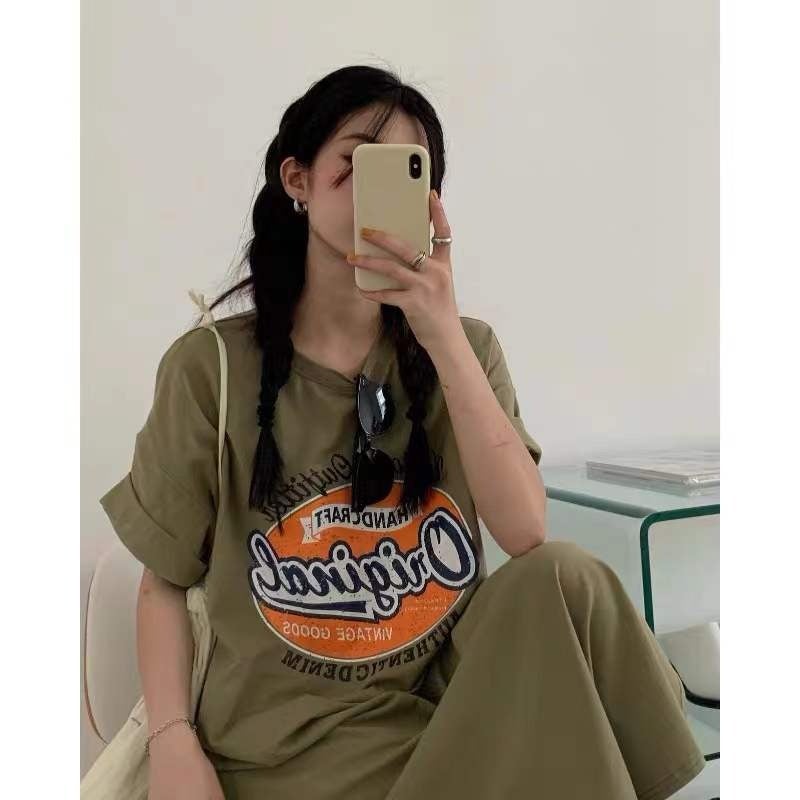 Plus Size Tee Dress 2023 Summer Casual Maxi Navy Navy - Image 5