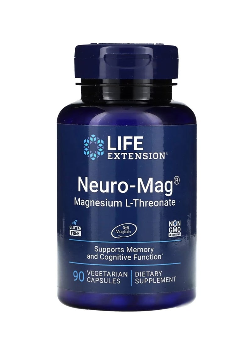 لايف إكستنشن نيورو-ماج مغنيسيوم إل-ثريونات 90 كبسولة نباتية - Image 1