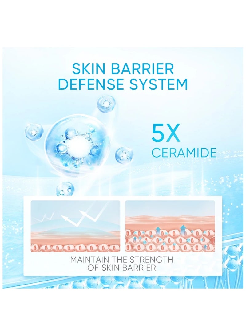 SKINTIFIC Moisturizing Cream , Face Moisturizer for All Skin ,Facial Creams with Hyaluronic Acid and 5X Ceramides, Fragrance Free Non-Comedogenic  80ML - Image 4