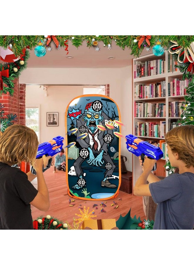 كوانكور أهداف ألعاب الرماية متوافقة مع كرات نيرف فوم بلاستر بوبر، ألعاب مثالية لمهرجانات أعياد الميلاد للأولاد في الأماكن المغلقة والمفتوحة في الفناء الخلفي للأطفال لممارسة الرماية - Image 4